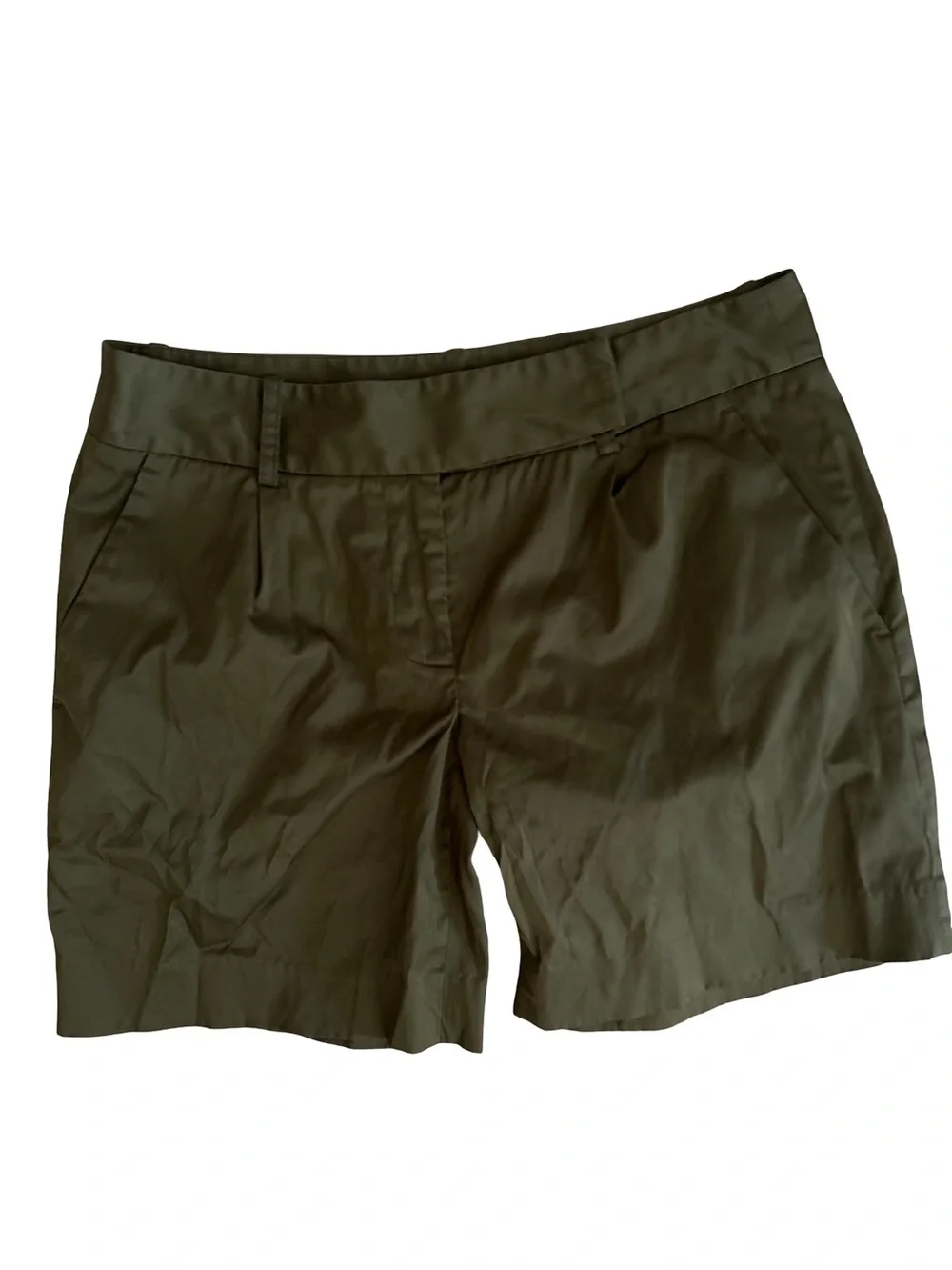Michael Kors Olive Green Tailored Bermuda Shorts
